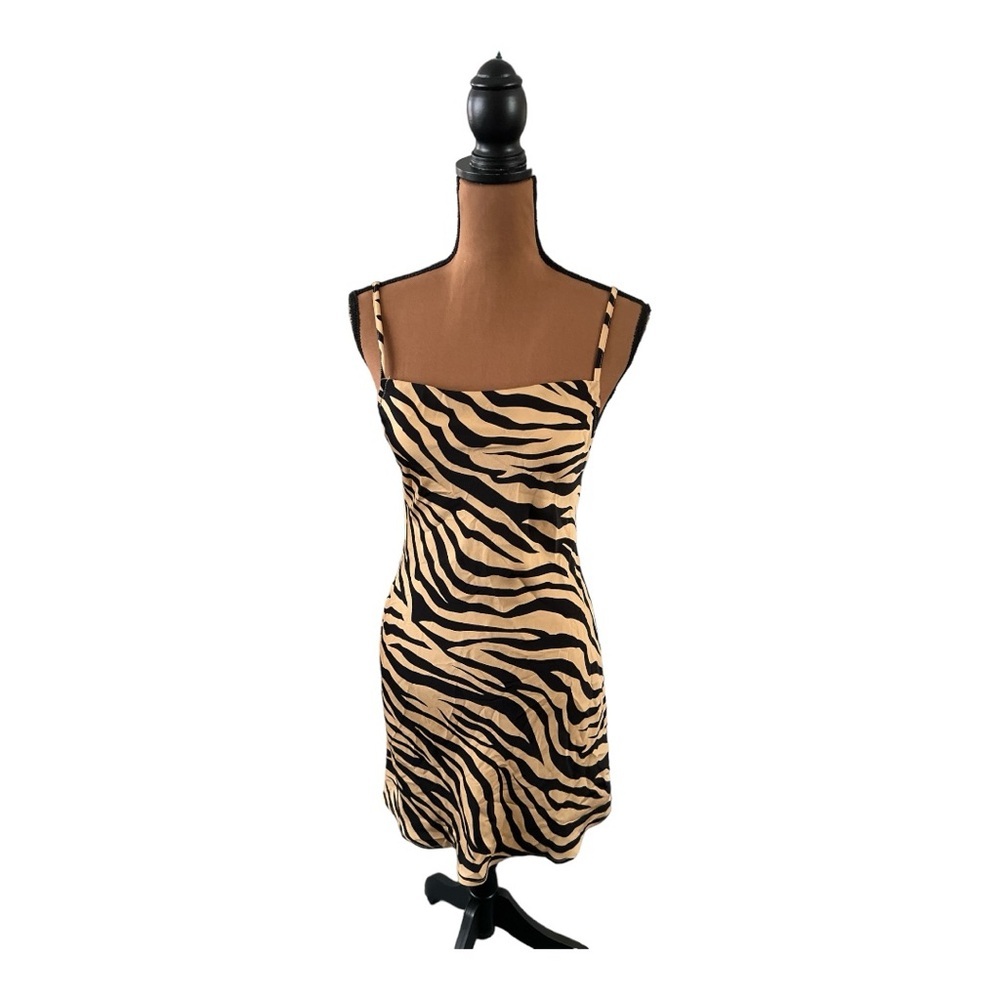 That’s So Fetch Zebra Print Slip Dress Size 8